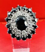 Sapphire and diamond cluster